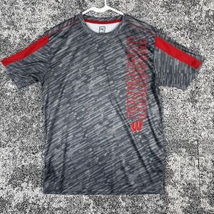 Pro Edge Knights Apparel Athletic Shirt Mens Large Wisconsin Badgers Short Sleev
